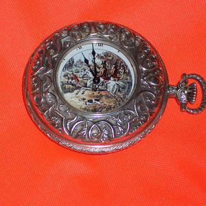 MENS STERLING SILVER POCKET WATCH HALLMARKED 925